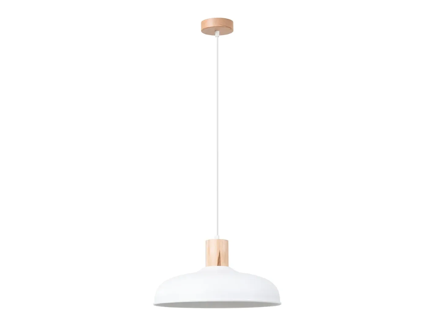 Online Sollux Lighting Lámparas colgantes Velture escandinavo de acero - 1 fuentes luminosas 3000K - L.38 x A.120 cm - Blanco