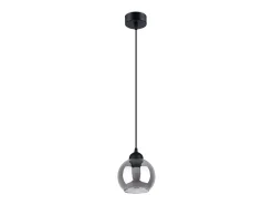 Clearance Sollux Lighting Lámparas colgantes Zelaro moderno de acero - 1 fuentes luminosas 4000K - L.15 x A.130 cm - Negro