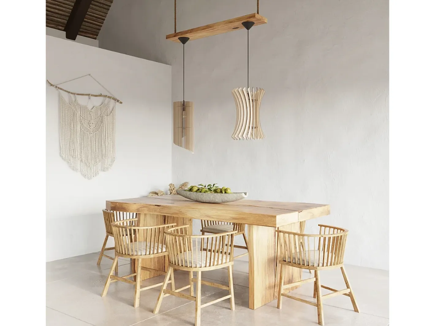 Sollux Lighting Lámpara Suspendida-Lámparas colgantes Zenexia escandinavo de madera - 1 fuentes luminosas 3000K - L.21 x A.120 cm - madera natural Color natural claro