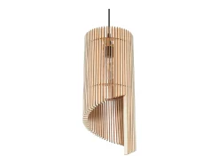 Sollux Lighting Lámparas colgantes Zenexia escandinavo de madera - 1 fuentes luminosas 4000K - L.21 x A.120 cm - madera natural Color natural claro Outlet