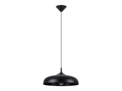 Sollux Lighting Lámparas colgantes Zinta escandinavo de acero - 1 fuentes luminosas 3000K - L.38 x A.74 cm - Negro New