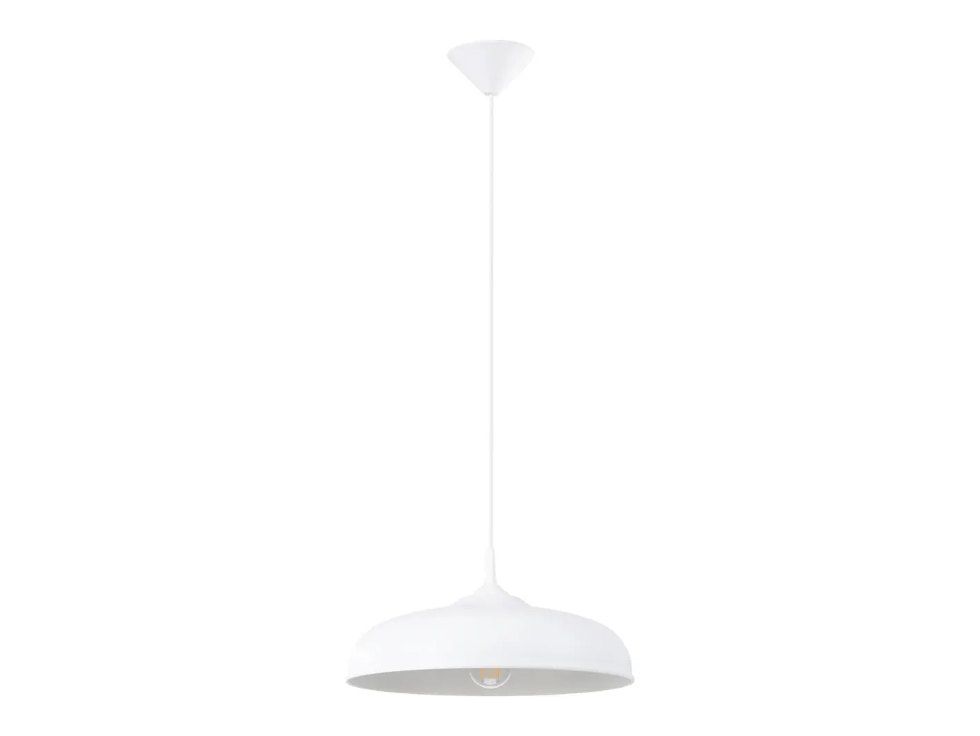 Sale Sollux Lighting Lámparas colgantes Zinta escandinavo de acero - 1 fuentes luminosas 3000K - L.38 x A.74 cm - Blanco
