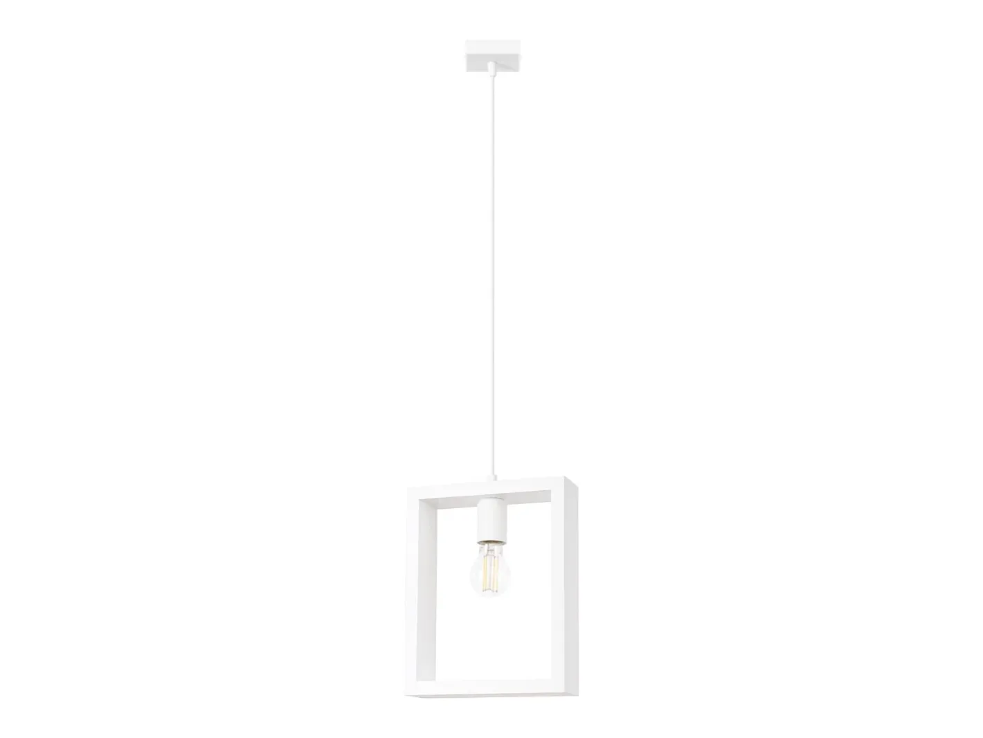 Sollux Lighting Lámpara Suspendida-Lámparas colgantes Zodiara escandinavo de acero/madera - 1 fuentes luminosas 4000K - L.24 x A.133 cm - Blanco