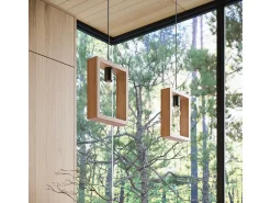 Sollux Lighting Lámparas colgantes Zodiara escandinavo de acero/madera - 1 fuentes luminosas 3000K - L.24 x A.133 cm - madera natural Color natural claro Clearance