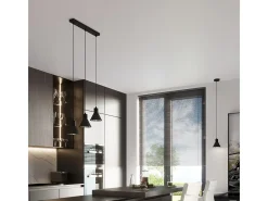 Sollux Lighting Lámparas colgantes Zylata moderno de acero - 1 fuentes luminosas 3000K - L.14 x A.120 cm - Negro Online