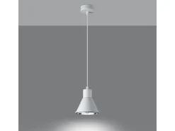Sollux Lighting Lámparas colgantes Zylata moderno de acero - 1 fuentes luminosas 4000K - L.14 x A.120 cm - Blanco Online