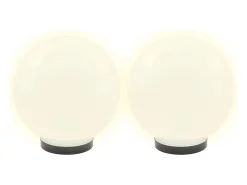 Best Lámparas de bola LED 4 unidades esféricas PMMA 25 cm ES193663 Blanco