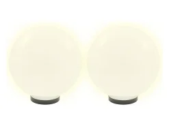 Discount Lámparas de bola LED 4 unidades esféricas PMMA 30 cm ES234510 Blanco