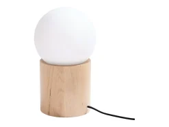 Sollux Lighting Lámpara De Mesa-Lámparas de escritorio Lust moderno de madera - 1 fuentes luminosas 3000K - L.12 x A.21 cm - madera natural Color natural claro