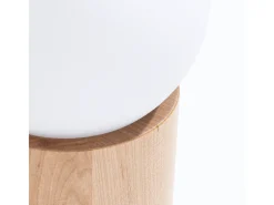 Sollux Lighting Lámpara De Mesa-Lámparas de escritorio Lust moderno de madera - 1 fuentes luminosas 3000K - L.12 x A.21 cm - madera natural Color natural claro