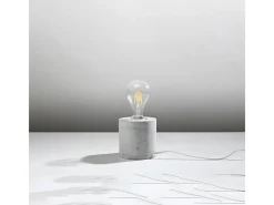 Sollux Lighting Lámparas de escritorio Nalvado industrial de concreto - 1 fuentes luminosas 3000K - L.10 x A.10 cm - Gris Discount