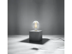 Sollux Lighting Lámpara De Mesa-Lámparas de escritorio Zxina industrial de concreto - 1 fuentes luminosas 4000K - L.10 x A.10 cm - Gris