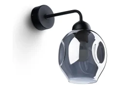 Sollux Lighting Lámparas de pared Allivon moderno de acero - 1 fuentes luminosas 4000K - L.25 x A.29 cm - Negro