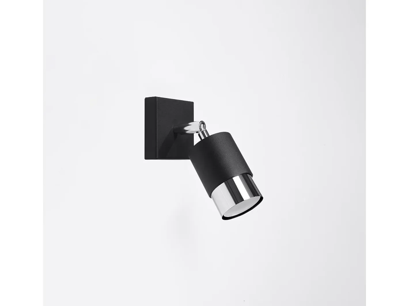 Discount Sollux Lighting Lámparas de pared Alvor moderno de acero - 1 fuentes luminosas 3000K - L.8 x A.16 cm - /cromo Negro