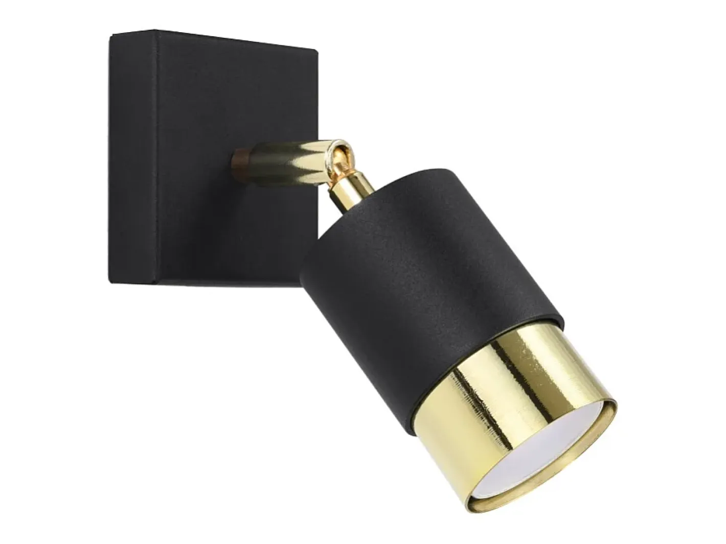 Sollux Lighting Lámparas de pared Alvor moderno de acero - 1 fuentes luminosas 3000K - L.8 x A.16 cm - oro Negro Best