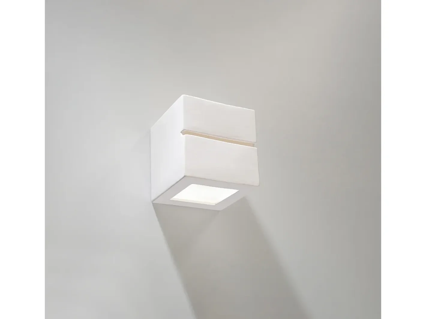 Sale Sollux Lighting Lámparas de pared Astra line moderno de cerámica - 1 fuentes luminosas 3000K - L.14 x A.14 cm - Blanco