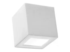 Sollux Lighting Aplique Para Pared-Lámparas de pared Astra moderno de cerámica/vidrio - 1 fuentes luminosas 4000K - L.14 x A.14 cm - Blanco