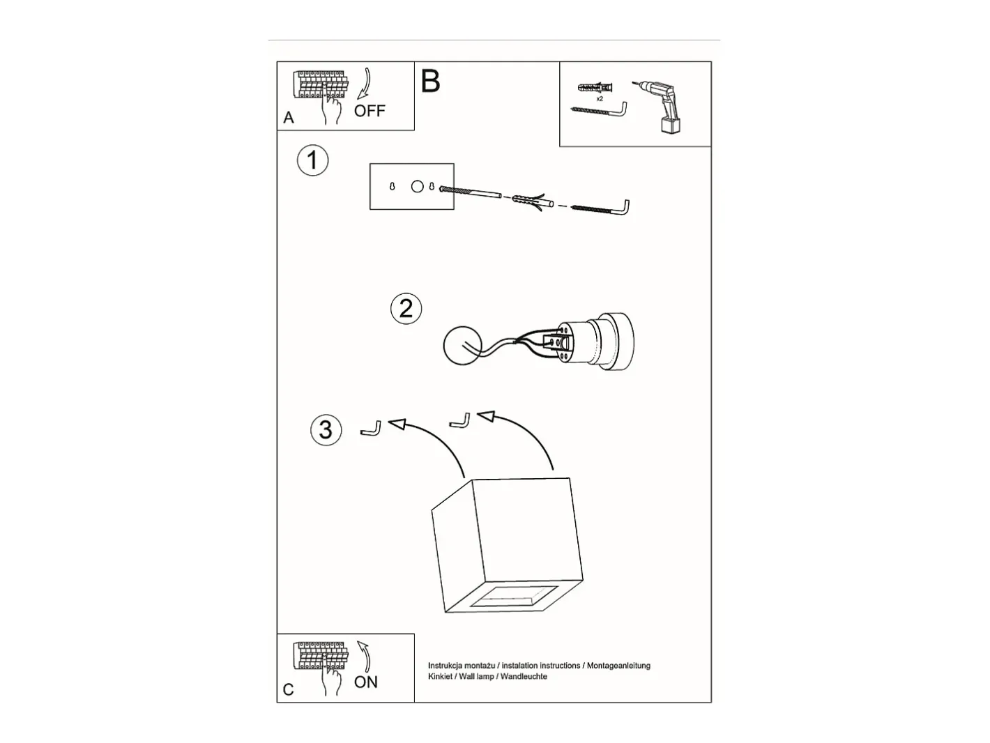 Sollux Lighting Aplique Para Pared-Lámparas de pared Astra moderno de cerámica/vidrio - 1 fuentes luminosas 4000K - L.14 x A.14 cm - Blanco