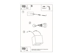 Sollux Lighting Lámparas de pared Astra moderno de cerámica/vidrio - 1 fuentes luminosas 4000K - L.14 x A.14 cm - Gris Clearance