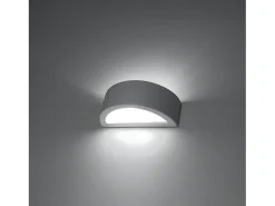 Sollux Lighting Aplique Para Pared-Lámparas De Pared Atena Moderno De Cerámica - 1 Fuentes Luminosas - L.20 X A.10 Cm - Blanco