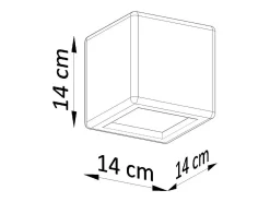 Online Sollux Lighting Lámparas de pared Beais moderno de cerámica - 1 fuentes luminosas 4000K - L.14 x A.14 cm - Blanco