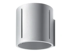 Sollux Lighting Lámparas de pared Brich moderno de aluminio - 1 fuentes luminosas 3000K - L.10 x A.10 cm - Gris Sale
