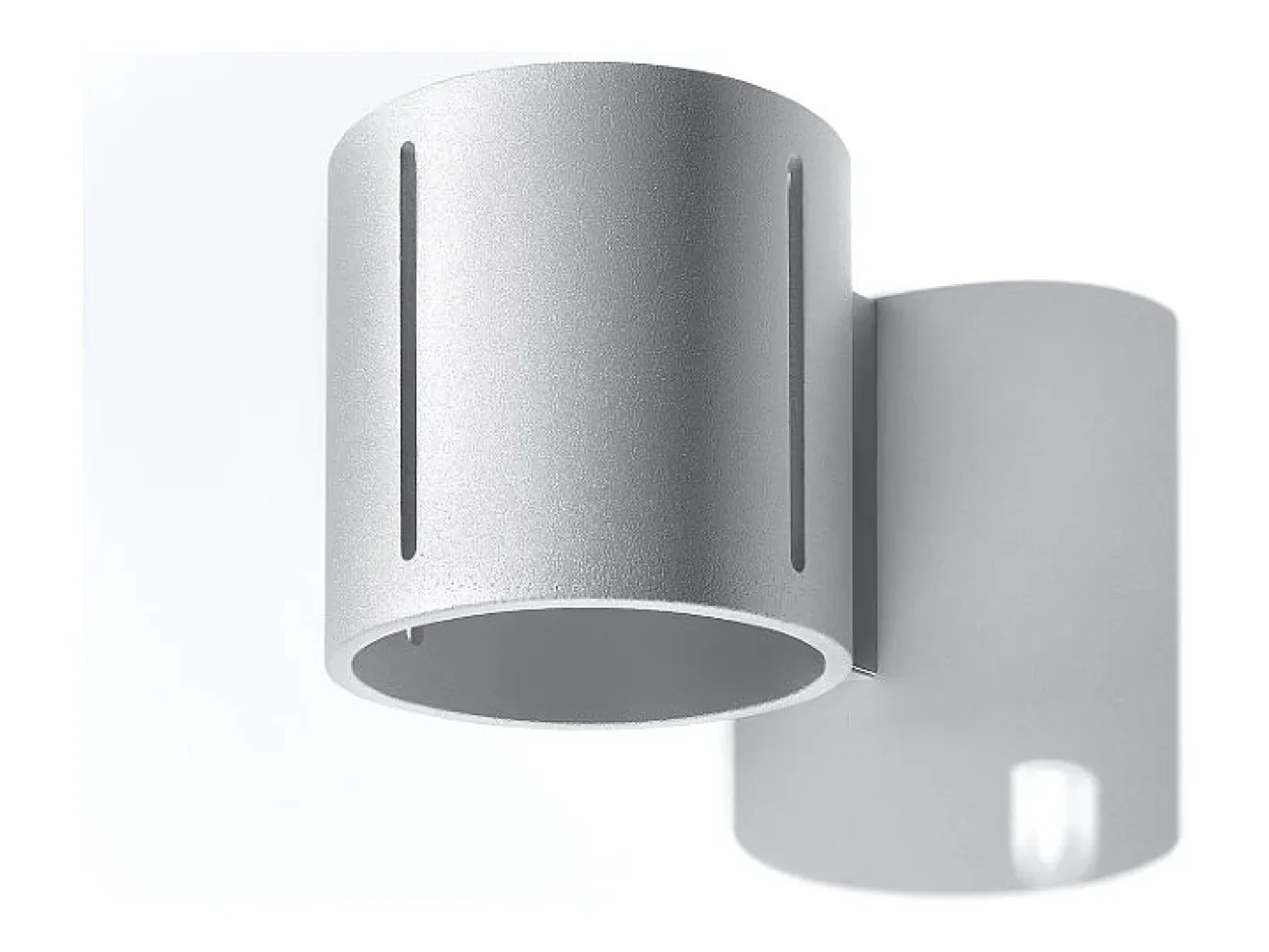 Sollux Lighting Lámparas de pared Brich moderno de aluminio - 1 fuentes luminosas 3000K - L.10 x A.10 cm - Gris Sale