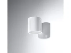 Sollux Lighting Lámparas de pared Brich moderno de aluminio - 1 fuentes luminosas 3000K - L.10 x A.10 cm - Blanco Outlet