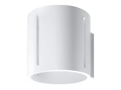 Sollux Lighting Lámparas de pared Brich moderno de aluminio - 1 fuentes luminosas 3000K - L.10 x A.10 cm - Blanco Outlet