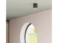 Hot Sollux Lighting Lámparas de pared Brich moderno de aluminio - 1 fuentes luminosas 3000K - L.10 x A.10 cm - Negro