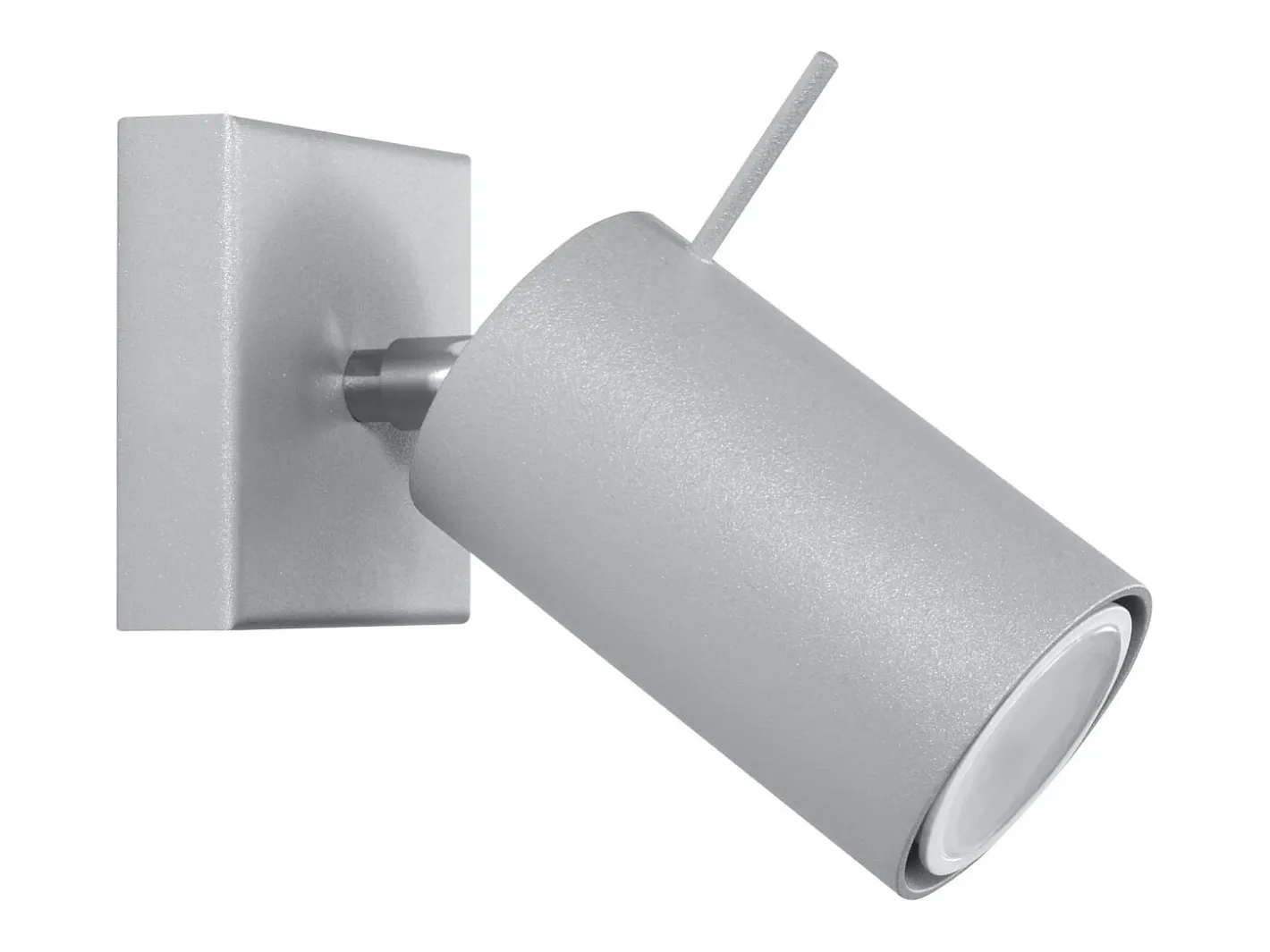 Sollux Lighting Aplique Para Pared-Lámparas de pared Briix moderno de acero - 1 fuentes luminosas 4000K - L.8 x A.8 cm - Gris