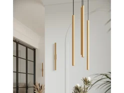 Sollux Lighting Lámparas de pared Brill moderno de acero - 2 fuentes luminosas 3000K - L.2,5 x A.50 cm - Dorado Sale