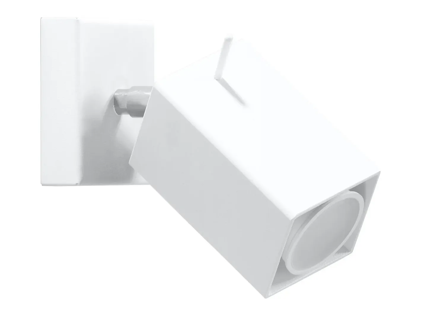 Sollux Lighting Lámparas de pared Briow moderno de acero - 1 fuentes luminosas 4000K - L.8 x A.8 cm - Blanco