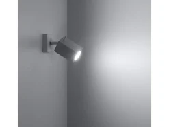 Sollux Lighting Lámparas de pared Briow moderno de acero - 1 fuentes luminosas 4000K - L.8 x A.8 cm - Blanco