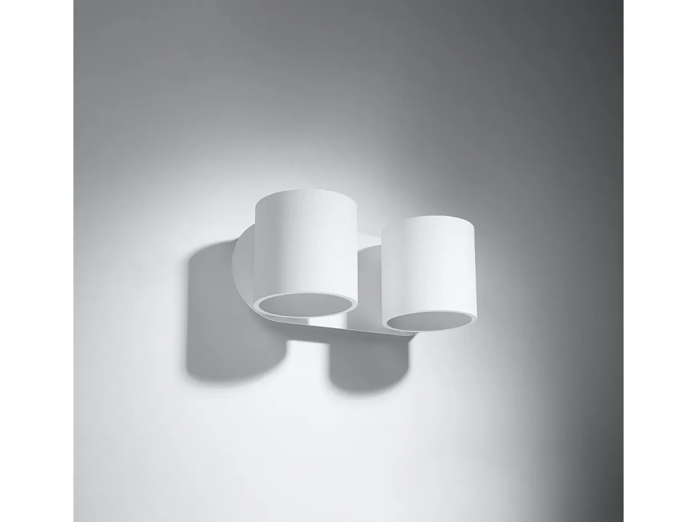 Sollux Lighting Lámparas de pared Celeris moderno de aluminio - 2 fuentes luminosas 3000K - L.26 x A.10 cm - Blanco Hot