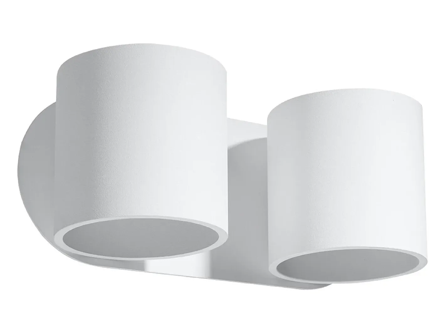 Sollux Lighting Lámparas de pared Celeris moderno de aluminio - 2 fuentes luminosas 3000K - L.26 x A.10 cm - Blanco Hot