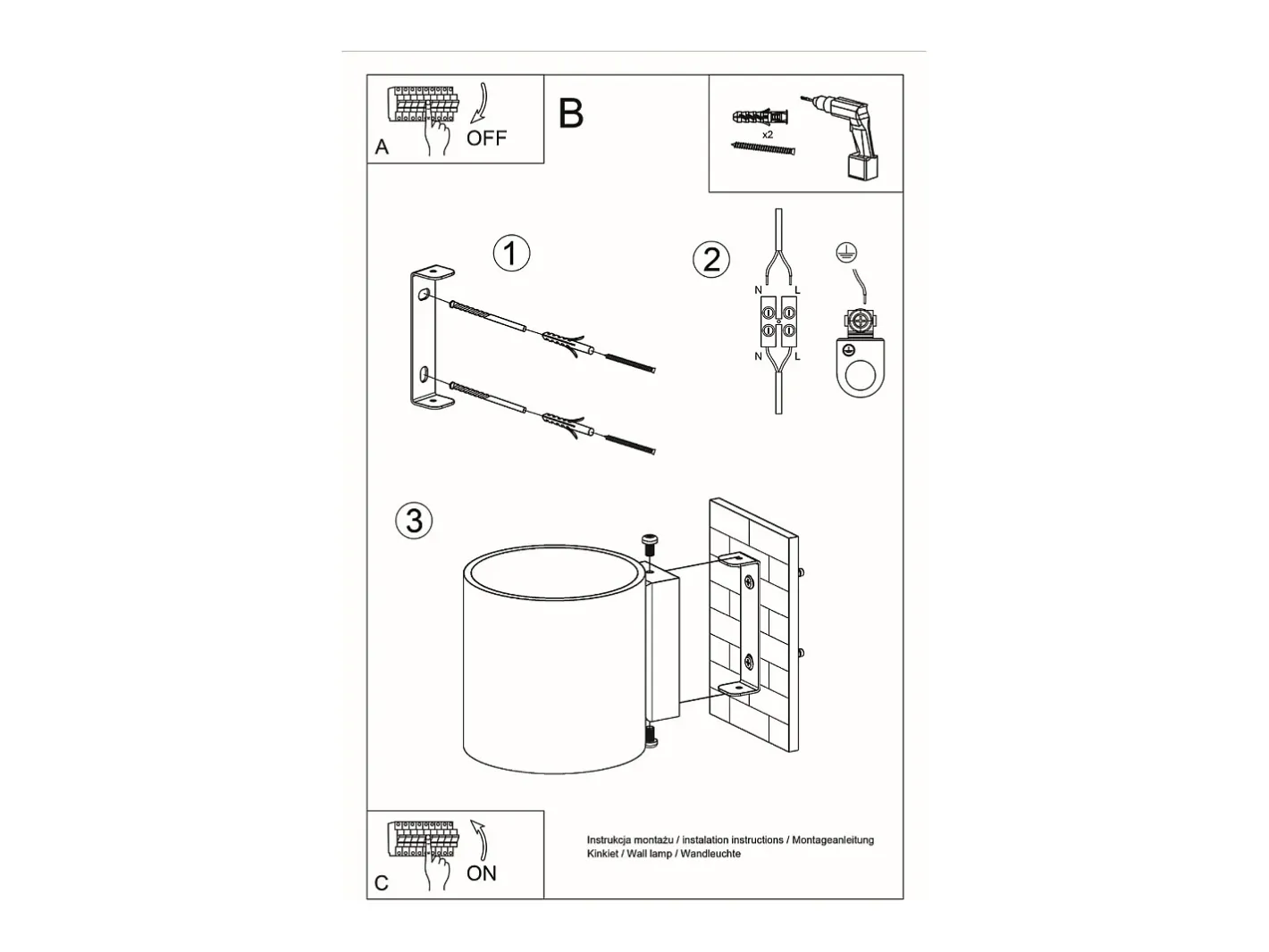 Sollux Lighting Lámparas de pared Celeris moderno de aluminio - 1 fuentes luminosas 3000K - L.10 x A.10 cm - Blanco New