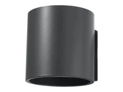 Sollux Lighting Lámparas de pared Celeris moderno de aluminio - 1 fuentes luminosas 4000K - L.10 x A.10 cm - antracita Gris antracita Outlet