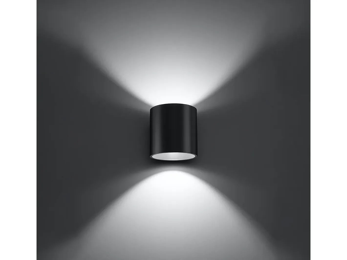 Sollux Lighting Lámparas de pared Celeris moderno de aluminio - 1 fuentes luminosas 4000K - L.10 x A.10 cm - antracita Gris antracita Outlet