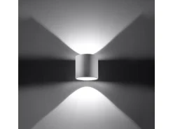 Sollux Lighting Lámparas de pared Celeris moderno de aluminio - 1 fuentes luminosas 4000K - L.10 x A.10 cm - Blanco Sale
