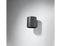 Sollux Lighting Lámparas de pared Celeris moderno de aluminio - 1 fuentes luminosas 3000K - L.10 x A.10 cm - antracita Gris antracita Best