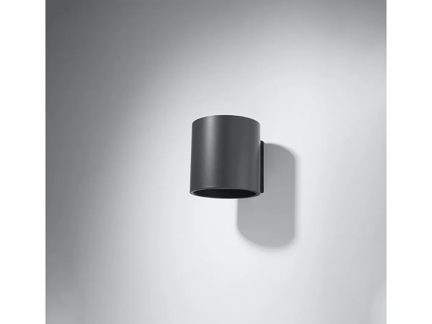 Sollux Lighting Lámparas de pared Celeris moderno de aluminio - 1 fuentes luminosas 3000K - L.10 x A.10 cm - antracita Gris antracita Best