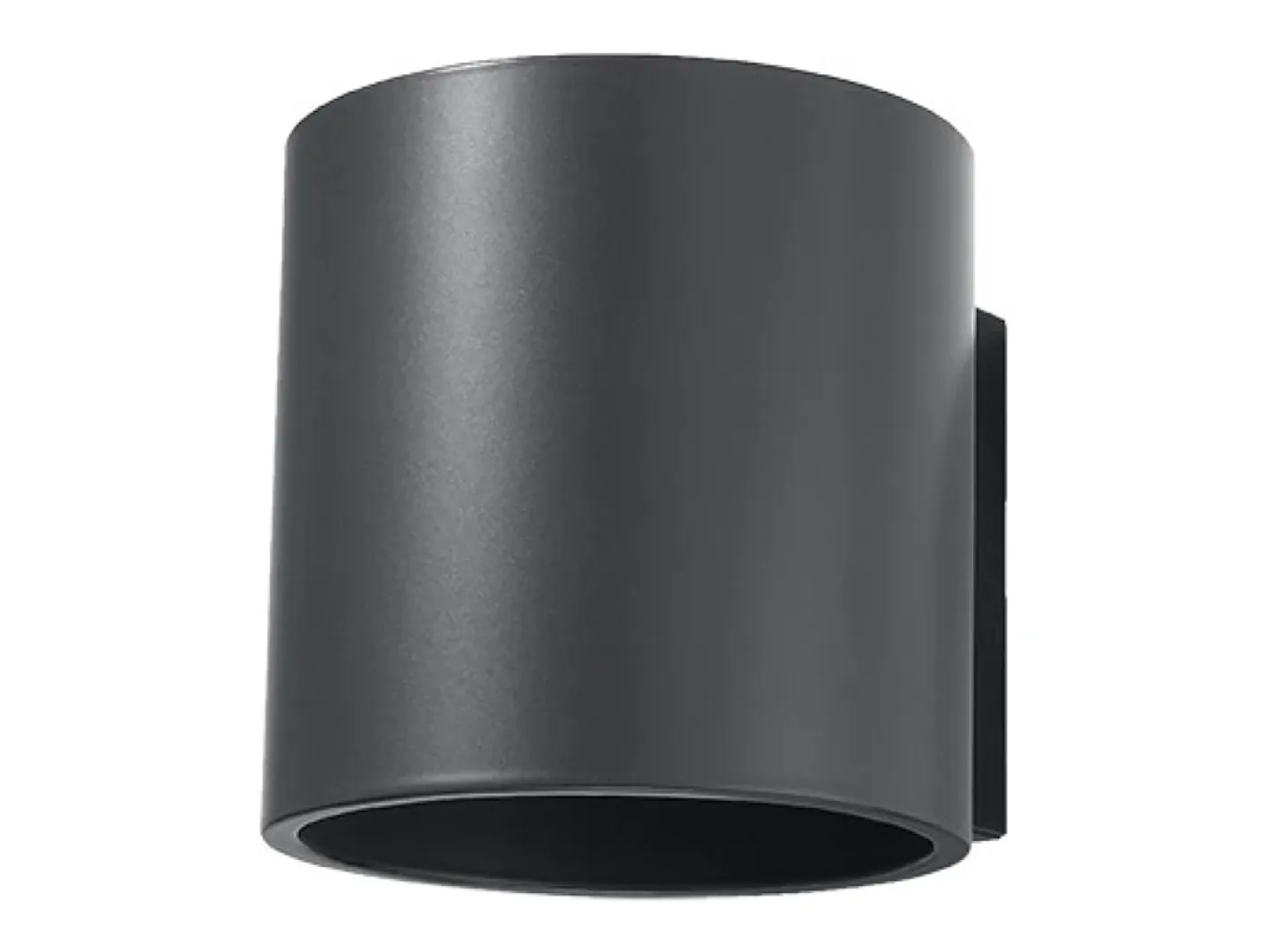 Sollux Lighting Lámparas de pared Celeris moderno de aluminio - 1 fuentes luminosas 3000K - L.10 x A.10 cm - antracita Gris antracita Best