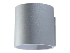 Sollux Lighting Aplique Para Pared-Lámparas de pared Celeris moderno de aluminio - 1 fuentes luminosas 3000K - L.10 x A.10 cm - Gris