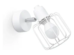 Sollux Lighting Aplique Para Pared-Lámparas de pared Celubi moderno de acero - 1 fuentes luminosas 4000K - L.14 x A.18 cm - Blanco