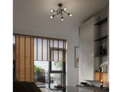 Sollux Lighting Lámparas de pared Celubi moderno de acero - 1 fuentes luminosas 3000K - L.15 x A.30 cm - Negro