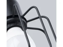 Sollux Lighting Lámparas de pared Celubi moderno de acero - 1 fuentes luminosas 3000K - L.15 x A.30 cm - Negro