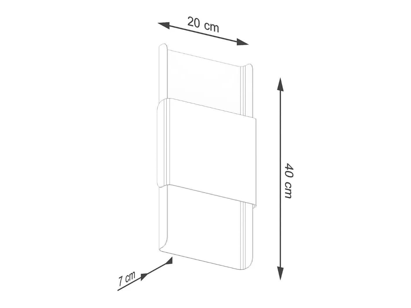 Best Sollux Lighting Lámparas De Pared Durlin Moderno De Acero - 2 Fuentes Luminosas - L.20 X A.40 Cm - Oro/Negro Negro / Dorado