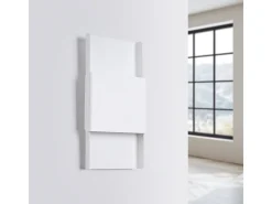 Sale Sollux Lighting Lámparas De Pared Durlin Moderno De Acero - 2 Fuentes Luminosas - L.20 X A.40 Cm - Blanco