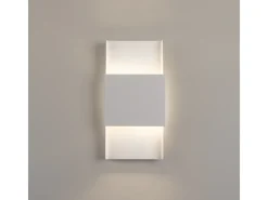 Sale Sollux Lighting Lámparas De Pared Durlin Moderno De Acero - 2 Fuentes Luminosas - L.20 X A.40 Cm - Blanco